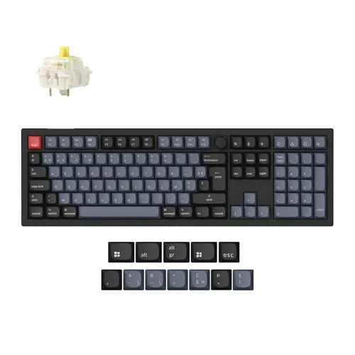 Keychron V6 Max Wireless AZERTY Full-size switch jaune